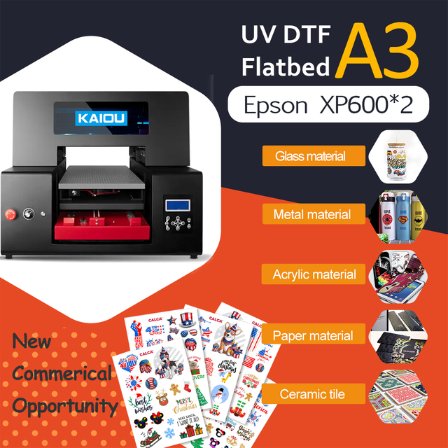 Premium A3 UV Flatbed Printer from China: Affordable Digital Color Printing for Bottles & More with 3D Varnish Capability