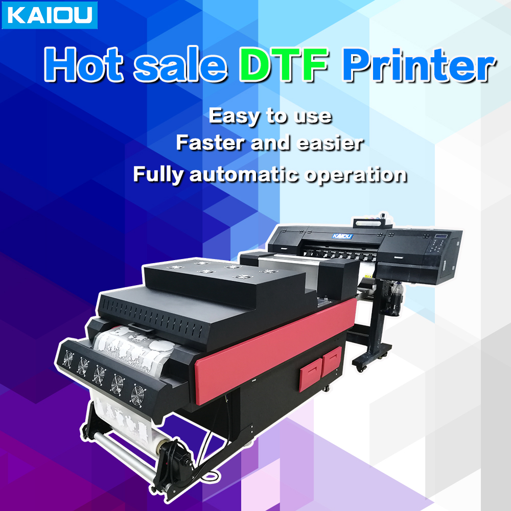 KAIOU 4 head T-shirt cold tear large format DTF printer