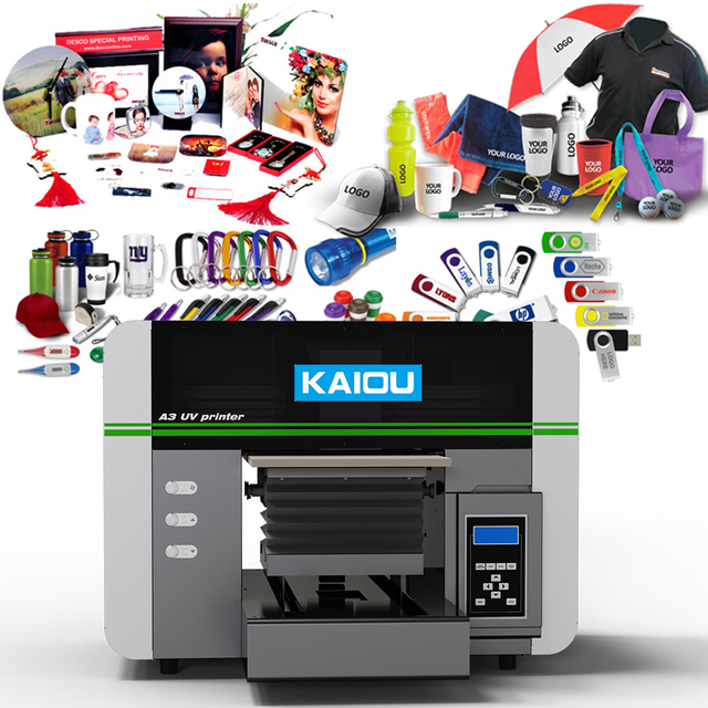 KAIOU A3 UV Printer To Create Custom Products Roll Labels And UV DTF AB Film Printouts