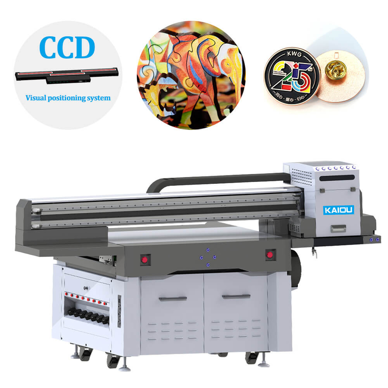 KAIOU visual positioning UV printer can be placed anywhere and scan and print with one click