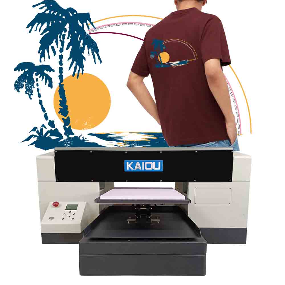 Single platform direct to garment fast large format DTG printer