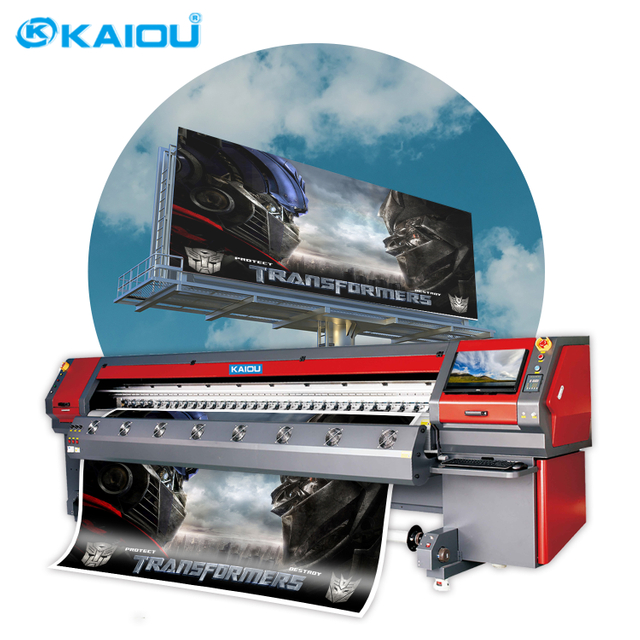 KAIOU Solvent Printer 4*512i Print Head 3.2m Print Width Outdoor Printer